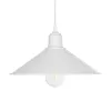 GLOBOSTAR® FERRO 203-0085 Μοντέρνο Κρεμαστό Φωτιστικό Οροφής με Ντουί 1 x E27 AC 220-240V IP20 - Λευκό - Μ30 x Π30 x Υ15cm