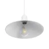 GLOBOSTAR® FERRO 203-0085 Μοντέρνο Κρεμαστό Φωτιστικό Οροφής με Ντουί 1 x E27 AC 220-240V IP20 - Λευκό - Μ30 x Π30 x Υ15cm
