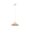 GLOBOSTAR® FERRO 203-0086 Μοντέρνο Κρεμαστό Φωτιστικό Οροφής με Ντουί 1 x E27 AC 220-240V IP20 - Μπεζ - Μ30 x Π30 x Υ15cm