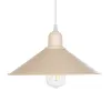 GLOBOSTAR® FERRO 203-0086 Μοντέρνο Κρεμαστό Φωτιστικό Οροφής με Ντουί 1 x E27 AC 220-240V IP20 - Μπεζ - Μ30 x Π30 x Υ15cm