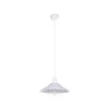 GLOBOSTAR® FERRO 203-0087 Μοντέρνο Κρεμαστό Φωτιστικό Οροφής με Ντουί 1 x E27 AC 220-240V IP20 - Λευκό - Μ30 x Π30 x Υ15cm