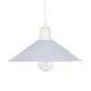GLOBOSTAR® FERRO 203-0087 Μοντέρνο Κρεμαστό Φωτιστικό Οροφής με Ντουί 1 x E27 AC 220-240V IP20 - Λευκό - Μ30 x Π30 x Υ15cm