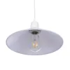 GLOBOSTAR® FERRO 203-0087 Μοντέρνο Κρεμαστό Φωτιστικό Οροφής με Ντουί 1 x E27 AC 220-240V IP20 - Λευκό - Μ30 x Π30 x Υ15cm