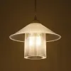 GLOBOSTAR® PROMO 203-0088 Μοντέρνο Κρεμαστό Φωτιστικό Οροφής με Ντουί 1 x E27 AC 220-240V IP20 - Λευκό - Μ25.5 x Π25.5 x Υ20cm
