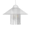 GLOBOSTAR® PROMO 203-0088 Μοντέρνο Κρεμαστό Φωτιστικό Οροφής με Ντουί 1 x E27 AC 220-240V IP20 - Λευκό - Μ25.5 x Π25.5 x Υ20cm