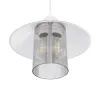 GLOBOSTAR® PROMO 203-0088 Μοντέρνο Κρεμαστό Φωτιστικό Οροφής με Ντουί 1 x E27 AC 220-240V IP20 - Λευκό - Μ25.5 x Π25.5 x Υ20cm