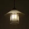 GLOBOSTAR® PROMO 203-0089 Μοντέρνο Κρεμαστό Φωτιστικό Οροφής με Ντουί 1 x E27 AC 220-240V IP20 - Μαύρο & Μαύρο Φιμέ - Μ25.5 x Π25.5 x Υ20cm