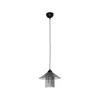 GLOBOSTAR® PROMO 203-0089 Μοντέρνο Κρεμαστό Φωτιστικό Οροφής με Ντουί 1 x E27 AC 220-240V IP20 - Μαύρο & Μαύρο Φιμέ - Μ25.5 x Π25.5 x Υ20cm