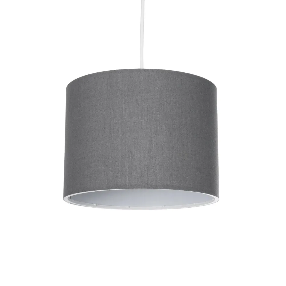 GLOBOSTAR® BLAZE 203-0108 Μοντέρνο Κρεμαστό Φωτιστικό Οροφής με Ντουί 1 x E27 AC 220-240V IP20 - Γκρι - Μ22 x Π22 x Υ20cm