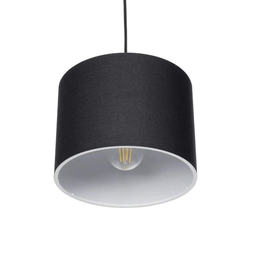 GLOBOSTAR® BLAZE 203-0109 Μοντέρνο Κρεμαστό Φωτιστικό Οροφής με Ντουί 1 x E27 AC 220-240V IP20 - Μαύρο - Μ22 x Π22 x Υ20cm