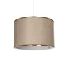 GLOBOSTAR® ELECTRA 203-0112 Μοντέρνο Κρεμαστό Φωτιστικό Οροφής με Ντουί 1 x E27 AC 220-240V IP20 - Mπεζ & Χρυσό - Μ30 x Π30 x Υ23cm