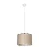 GLOBOSTAR® ELECTRA 203-0112 Μοντέρνο Κρεμαστό Φωτιστικό Οροφής με Ντουί 1 x E27 AC 220-240V IP20 - Mπεζ & Χρυσό - Μ30 x Π30 x Υ23cm