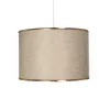 GLOBOSTAR® ELECTRA 203-0112 Μοντέρνο Κρεμαστό Φωτιστικό Οροφής με Ντουί 1 x E27 AC 220-240V IP20 - Mπεζ & Χρυσό - Μ30 x Π30 x Υ23cm