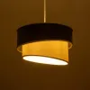 GLOBOSTAR® SONIA 203-0116 Μοντέρνο Κρεμαστό Φωτιστικό Οροφής με Ντουί 1 x E27 AC 220-240V IP20 - Γκρι & Λευκό - Μ30 x Π30 x Υ24cm