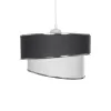 GLOBOSTAR® SONIA 203-0123 Μοντέρνο Κρεμαστό Φωτιστικό Οροφής με Ντουί 1 x E27 AC 220-240V IP20 - Γκρι & Λευκό - Μ30 x Π30 x Υ24cm