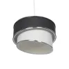 GLOBOSTAR® SONIA 203-0123 Μοντέρνο Κρεμαστό Φωτιστικό Οροφής με Ντουί 1 x E27 AC 220-240V IP20 - Γκρι & Λευκό - Μ30 x Π30 x Υ24cm
