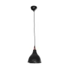 GLOBOSTAR® RADE 203-0124 Μοντέρνο Κρεμαστό Φωτιστικό Οροφής με Ντουί 1 x E27 AC 220-240V IP20 - Μαύρο & Χάλκινο - Μ18.5 x Π18.5 x Υ23cm