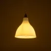 GLOBOSTAR® RADE 203-0125 Μοντέρνο Κρεμαστό Φωτιστικό Οροφής με Ντουί 1 x E27 AC 220-240V IP20 - Λευκό & Χρυσό - Μ18.5 x Π18.5 x Υ23cm