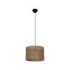 GLOBOSTAR® CLAIRIE 203-0135 Μοντέρνο Κρεμαστό Φωτιστικό Οροφής με Ντουί 1 x E27 AC 220-240V IP20 - Καφέ - Μ30 x Π30 x Υ22cm