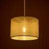 GLOBOSTAR® CLAIRIE 203-0137 Μοντέρνο Κρεμαστό Φωτιστικό Οροφής με Ντουί 1 x E27 AC 220-240V IP20 - Μπεζ - Μ30 x Π30 x Υ22cm