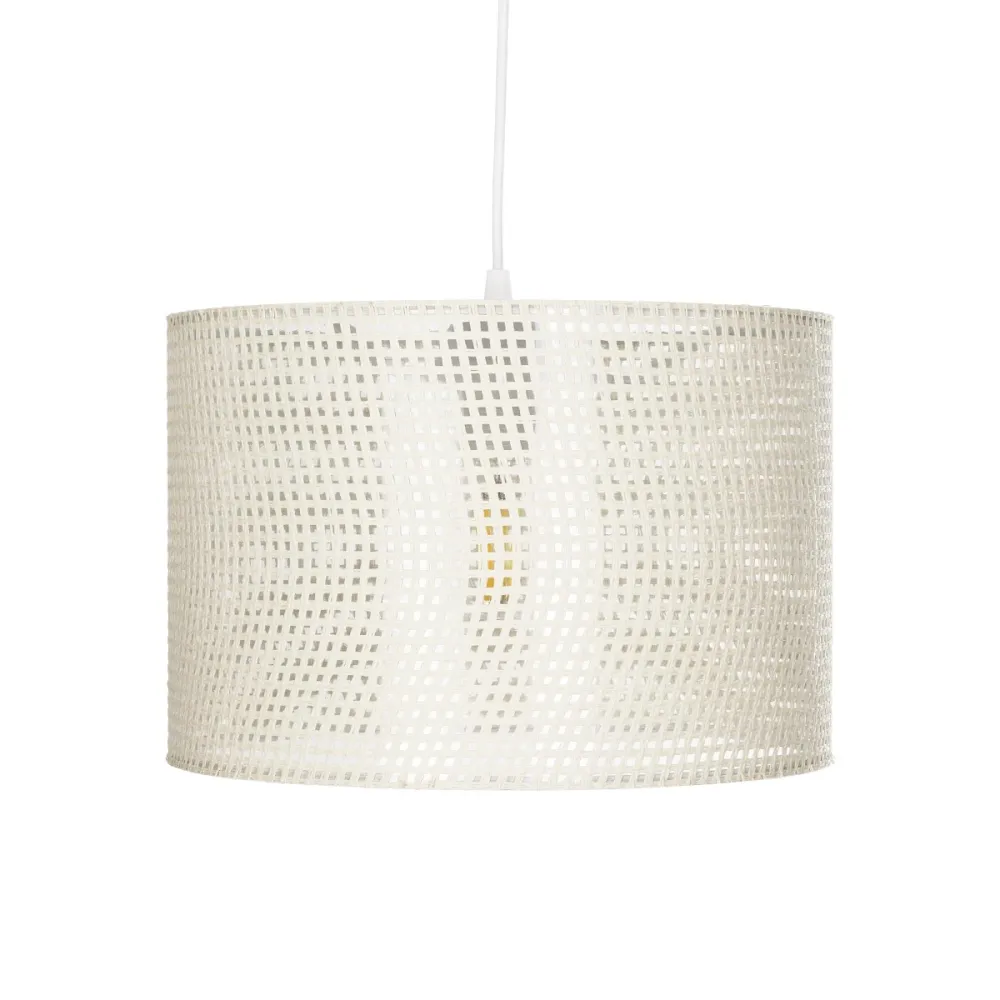GLOBOSTAR® CLAIRIE 203-0137 Μοντέρνο Κρεμαστό Φωτιστικό Οροφής με Ντουί 1 x E27 AC 220-240V IP20 - Μπεζ - Μ30 x Π30 x Υ22cm