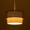 GLOBOSTAR® SISSIE 203-0139 Μοντέρνο Κρεμαστό Φωτιστικό Οροφής με Ντουί 1 x E27 AC 220-240V IP20 - Μαύρο & Λευκό - Μ30 x Π30 x Υ23cm