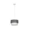GLOBOSTAR® SISSIE 203-0139 Μοντέρνο Κρεμαστό Φωτιστικό Οροφής με Ντουί 1 x E27 AC 220-240V IP20 - Μαύρο & Λευκό - Μ30 x Π30 x Υ23cm