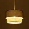GLOBOSTAR® SISSIE 203-0140 Μοντέρνο Κρεμαστό Φωτιστικό Οροφής με Ντουί 1 x E27 AC 220-240V IP20 - Μαύρο & Μπεζ - Μ30 x Π30 x Υ23cm