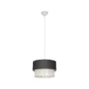 GLOBOSTAR® SISSIE 203-0140 Μοντέρνο Κρεμαστό Φωτιστικό Οροφής με Ντουί 1 x E27 AC 220-240V IP20 - Μαύρο & Μπεζ - Μ30 x Π30 x Υ23cm