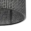 GLOBOSTAR® CILIO 203-0152 Μοντέρνο Φωτιστικό Οροφής με Ντουί 1 x E27 AC 220-240V IP20 - Μαύρο - Μ30 x Π30 x Υ22cm