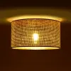GLOBOSTAR® CILIO 203-0156 Μοντέρνο Φωτιστικό Οροφής με Ντουί 1 x E27 AC 220-240V IP20 - Καφέ - Μ38 x Π38 x Υ23cm