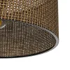 GLOBOSTAR® CILIO 203-0156 Μοντέρνο Φωτιστικό Οροφής με Ντουί 1 x E27 AC 220-240V IP20 - Καφέ - Μ38 x Π38 x Υ23cm
