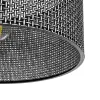 GLOBOSTAR® CILIO 203-0157 Μοντέρνο Φωτιστικό Οροφής με Ντουί 1 x E27 AC 220-240V IP20 - Μαύρο - Μ38 x Π38 x Υ23cm