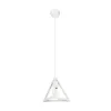 GLOBOSTAR® TRIANGLE 203-0163 Μοντέρνο Κρεμαστό Φωτιστικό Οροφής με Ντουί 1 x E27 AC 220-240V IP20 - Λευκό - Μ24 x Π24 x Υ22cm