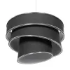GLOBOSTAR® SIERA 203-0167 Μοντέρνο Κρεμαστό Φωτιστικό Οροφής με Ντουί 1 x E27 AC 220-240V IP20 - Γκρι & Ασημί - Μ38 x Π38 x Υ26cm