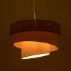 GLOBOSTAR® SIERA 203-0170 Μοντέρνο Κρεμαστό Φωτιστικό Οροφής με Ντουί 1 x E27 AC 220-240V IP20 - Μαύρο & Λευκό - Μ38 x Π38 x Υ26cm