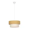 GLOBOSTAR® LIVA 203-0174 Μοντέρνο Κρεμαστό Φωτιστικό Οροφής με Ντουί 1 x E27 AC 220-240V IP20 - Μπεζ - Μ38 x Π38 x Υ30cm