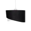 GLOBOSTAR® LILI 203-0176 Μοντέρνο Κρεμαστό Φωτιστικό Οροφής με Ντουί 1 x E27 AC 220-240V IP20 - Μαύρο & Λευκό - Μ30 x Π30 x Υ22cm