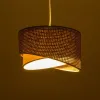 GLOBOSTAR® LILI 203-0177 Μοντέρνο Κρεμαστό Φωτιστικό Οροφής με Ντουί 1 x E27 AC 220-240V IP20 - Καφέ & Μπεζ - Μ30 x Π30 x Υ22cm