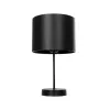 GLOBOSTAR® WIZ 203-0178 Μοντέρνο Επιτραπέζιο Φωτιστικό Πορτατίφ με Ντουί 1 x E27 AC 220-240V IP20 - Μαύρο - Μ22 x Π22 x Υ36.5cm
