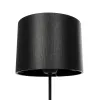 GLOBOSTAR® WIZ 203-0178 Μοντέρνο Επιτραπέζιο Φωτιστικό Πορτατίφ με Ντουί 1 x E27 AC 220-240V IP20 - Μαύρο - Μ22 x Π22 x Υ36.5cm