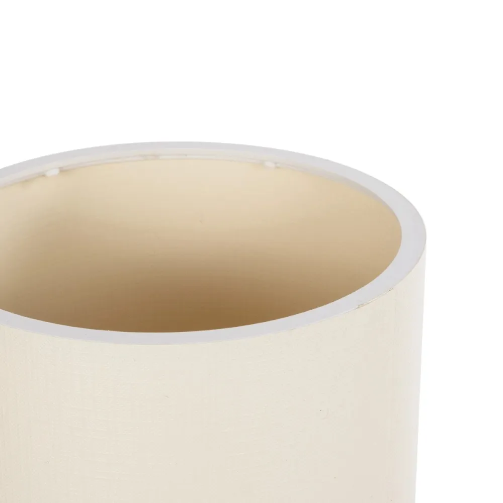 GLOBOSTAR® CYLINDER 203-0183 Μοντέρνο Επιτραπέζιο Φωτιστικό Πορτατίφ με Ντουί 1 x E27 AC 220-240V IP20 - Μαύρο & Μπεζ - Μ14 x Π14 x Υ22cm