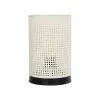 GLOBOSTAR® CYLINDER 203-0184 Μοντέρνο Επιτραπέζιο Φωτιστικό Πορτατίφ με Ντουί 1 x E27 AC 220-240V IP20 - Μαύρο & Λευκό - Μ14 x Π14 x Υ22cm