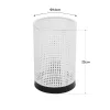 GLOBOSTAR® CYLINDER 203-0184 Μοντέρνο Επιτραπέζιο Φωτιστικό Πορτατίφ με Ντουί 1 x E27 AC 220-240V IP20 - Μαύρο & Λευκό - Μ14 x Π14 x Υ22cm
