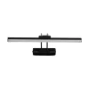 GLOBOSTAR® REFINE 203-0188 Μοντέρνο Φωτιστικό Τοίχου - Απλίκα Καθρέπτη Μπάνιου LED 7W 640lm 120° AC 220-240V IP44 Θερμό Λευκό 2700K - Lumileds SMD Chip - Μαύρο Ματ - Μ35 x Π21 x Υ12cm - 2 Χρόνια Εγγύηση