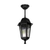 GLOBOSTAR® VITRO 203-0189 Vintage Φωτιστικό Οροφής με Ντουί 1 x E27 AC 220-240V IP44 - Μαύρο - Μ17 x Π17 x Υ28cm