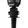 GloboStar® VITRO 203-0193 Vintage Καρφωτό Φωτιστικό Φαναράκι Μονόφωτο 1 x E27 IP44 Μαύρο & Διάφανο Πλαστικό - Μ17 x Π17 x Υ55cm