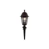 GloboStar® VITRO 203-0198 Vintage Καρφωτό Φωτιστικό Φαναράκι Μονόφωτο 1 x E27 IP44 Χάλκινο & Διάφανο Πλαστικό - Μ17 x Π17 x Υ55cm