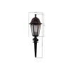 GloboStar® VITRO 203-0198 Vintage Καρφωτό Φωτιστικό Φαναράκι Μονόφωτο 1 x E27 IP44 Χάλκινο & Διάφανο Πλαστικό - Μ17 x Π17 x Υ55cm