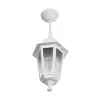 GLOBOSTAR® VITRO 203-0199 Vintage Φωτιστικό Οροφής με Ντουί 1 x E27 AC 220-240V IP44 - Λευκό - Μ17 x Π17 x Υ28cm